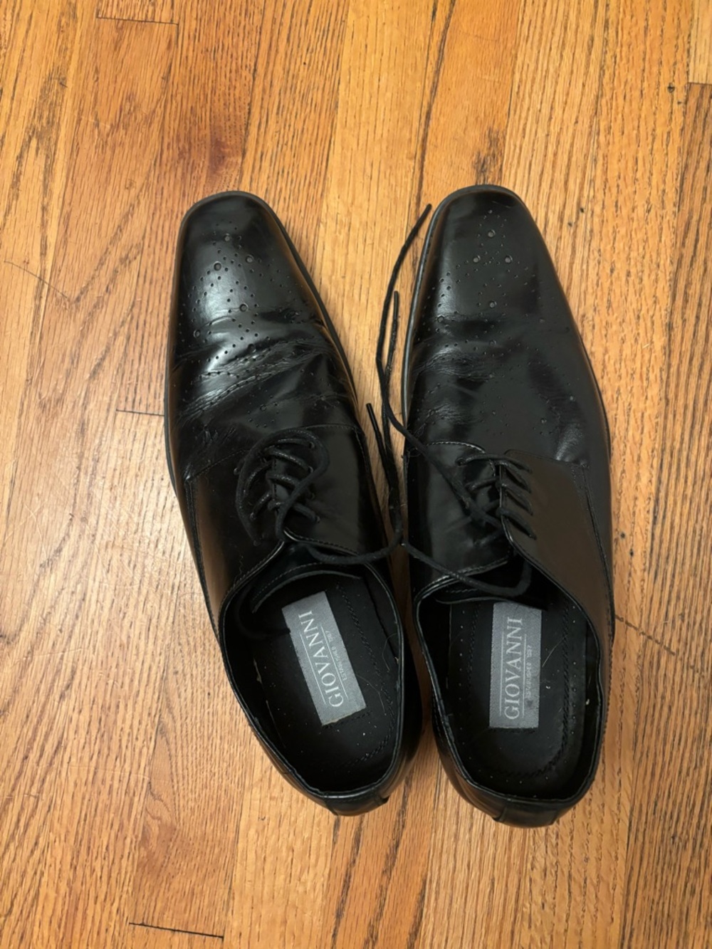 Giovanni Oxford Joel Men’s Genuine Leather Dress Shoes Size 10.5 Excellent